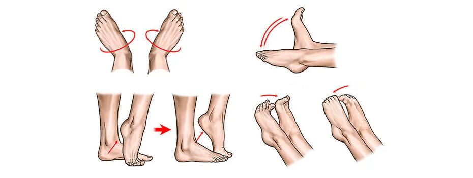 Ushtrime për trajtimin e osteoartritit të kyçit të këmbës